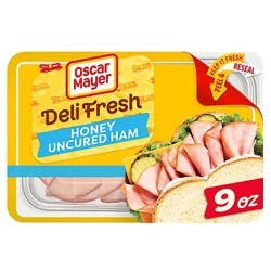 Oscar Mayer Deli Fresh Honey Uncured Sliced Ham Deli Lunch Meat - 9 Oz