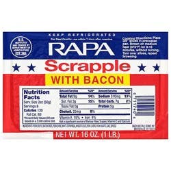 Rapa Scrapple With Bacon - 16 Oz
