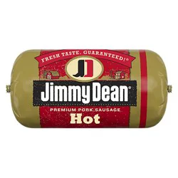 Jimmy Dean Premium Pork Hot Sausage Roll - 16 Oz