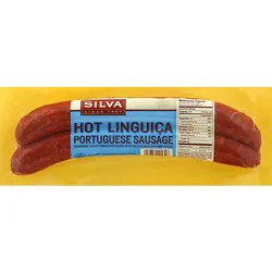 Silva Sausage Linguica Hot Hickory Smoked - 13 Oz