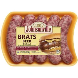 Johnsonville Beer N Bratwurst 5 Links - 19 Oz