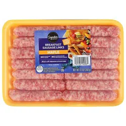 Signature Select Maple Breakfast Sausage Links - 12 Oz