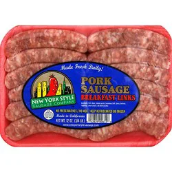 New York Style Sausage Company Pork Sausage Breakfast Links - 12 Oz