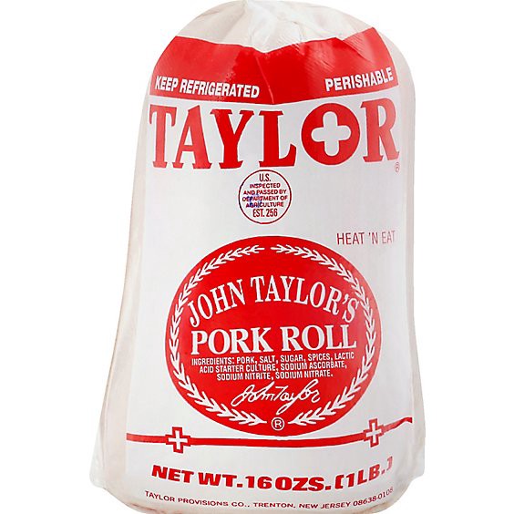 slide 1 of 1, John Taylors Pork Roll - 16 Oz, 16 oz