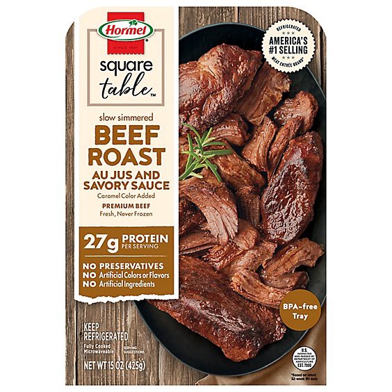 slide 1 of 1, Hormel Slow Simmered Beef Roast Au Jus - 15 Oz., 15 oz