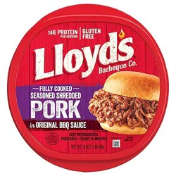 Lloyds Pork Shredded Seasoned In Original Bbq Sauce - 16 Oz