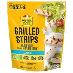 Foster Farms Grilled Chicken Breast Strips - 20 Oz