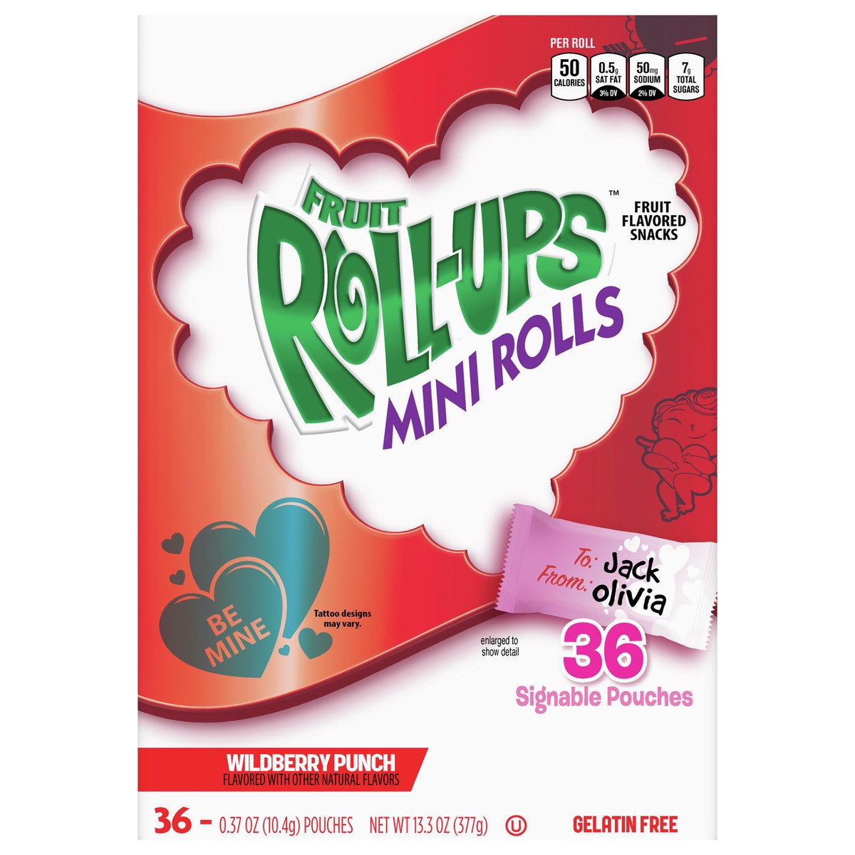 slide 1 of 1, Fruit Roll-Ups Wildberry Punch Mini Rolls, 13.3 oz