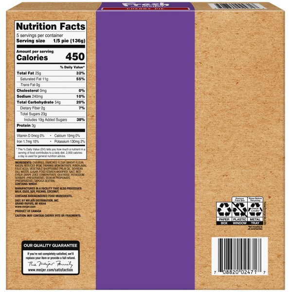 slide 5 of 5, Fresh from Meijer 8" Cherry Pie, 24 oz, 24 oz