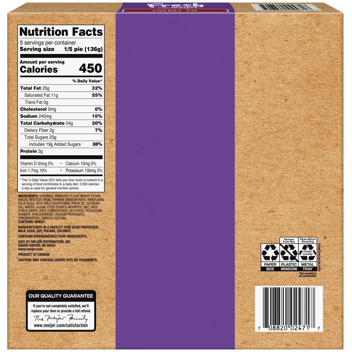 slide 4 of 5, Fresh from Meijer 8" Cherry Pie, 24 oz, 24 oz
