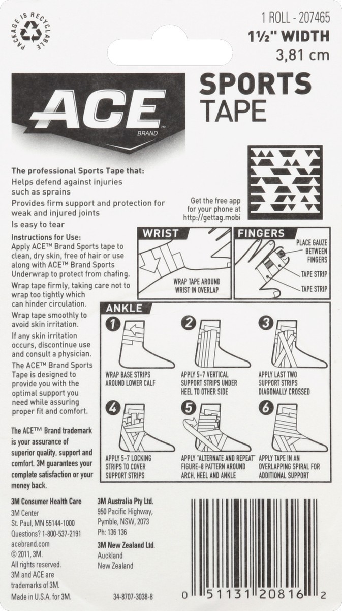 slide 3 of 3, ACE Sports Tape 1 ea, 1 ct