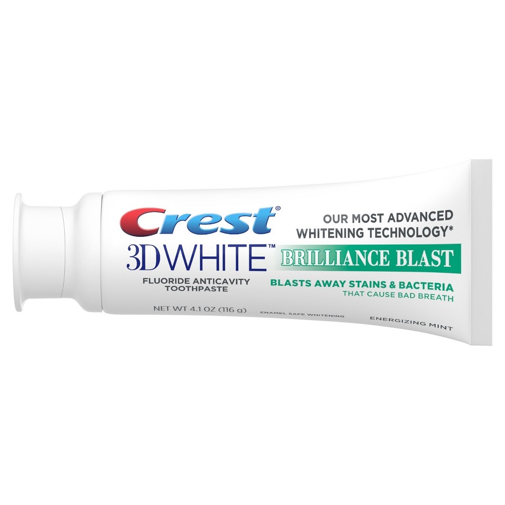 slide 3 of 4, Crest 3D White Brilliance Blast Energizing Mint Toothpaste, 4.1 oz