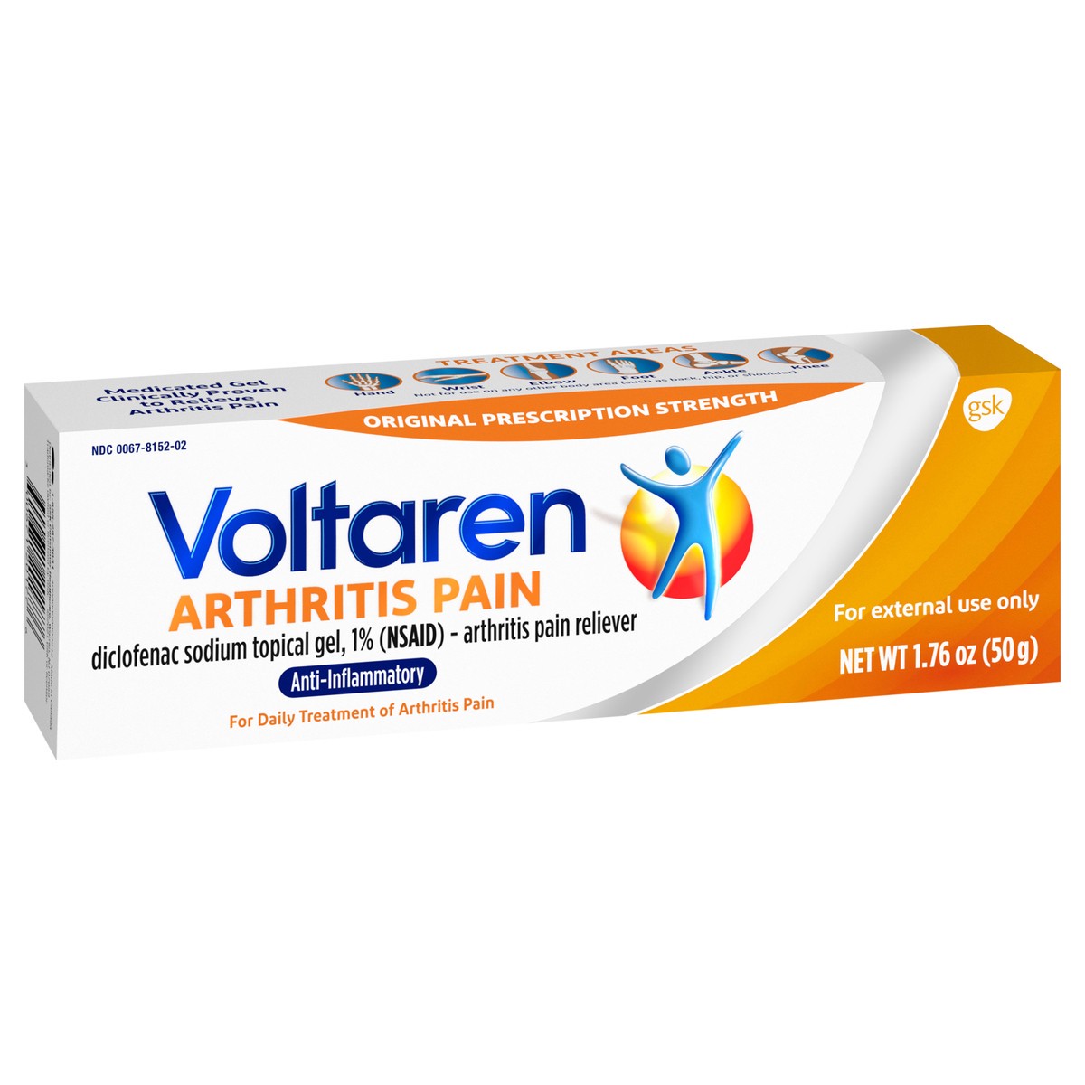 slide 2 of 9, Voltaren Diclofenac Sodium Topical Arthritis Pain Relief Gel Tube - 1.7 oz, 1.7 oz