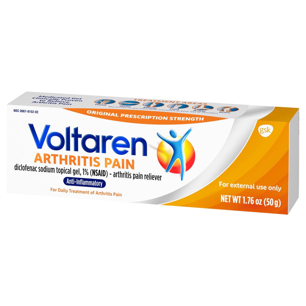 slide 3 of 9, Voltaren Diclofenac Sodium Topical Arthritis Pain Relief Gel Tube - 1.7 oz, 1.7 oz