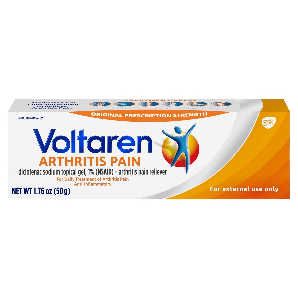 slide 1 of 4, Voltaren Diclofenac Sodium Topical Arthritis Pain Relief Gel Tube - 1.7 oz, 1.7 oz
