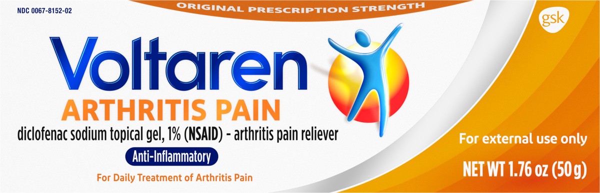 slide 6 of 9, Voltaren Diclofenac Sodium Topical Arthritis Pain Relief Gel Tube - 1.7 oz, 1.7 oz