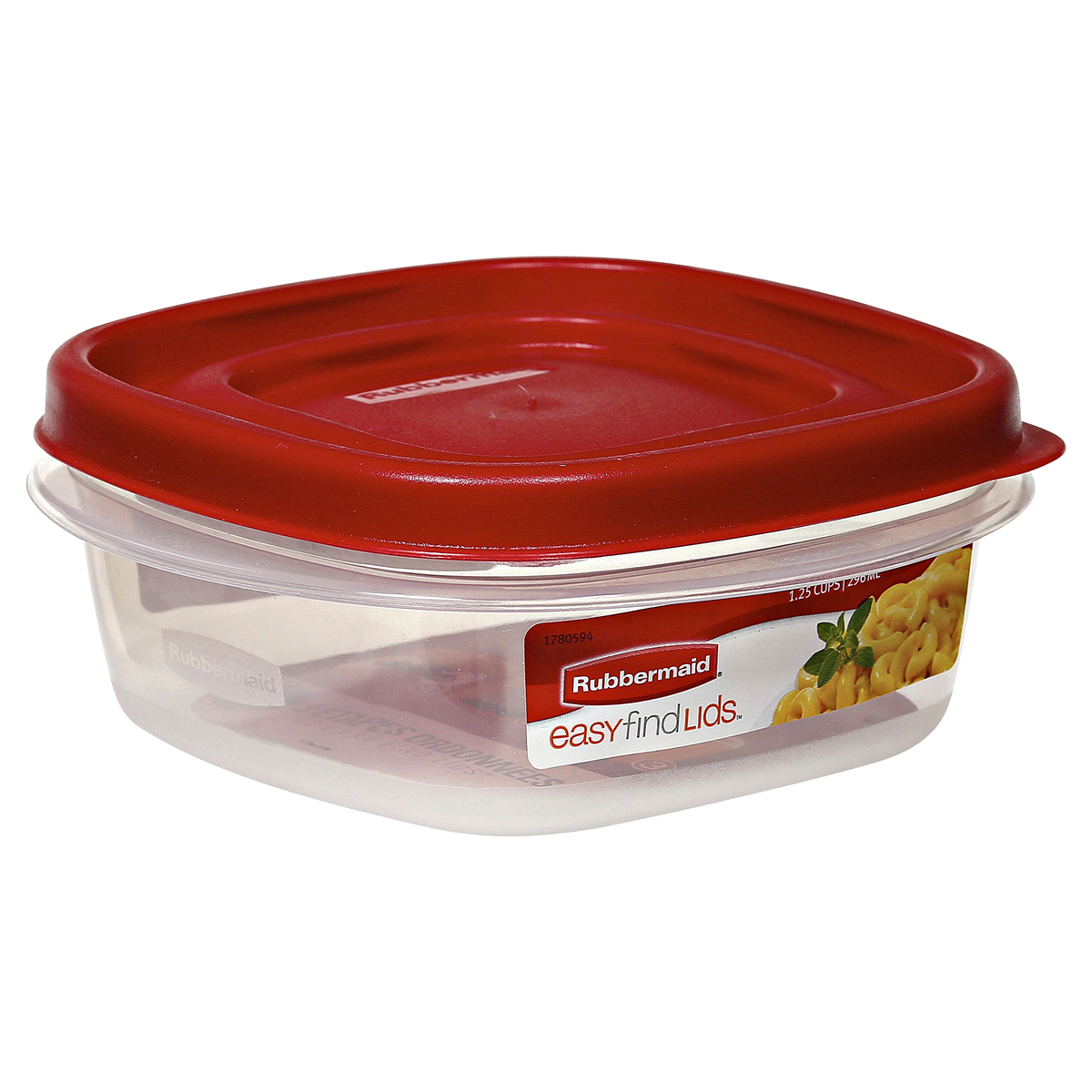 slide 2 of 5, Rubbermaid Easy Find Lids Square Food Storage Container, 1 ct