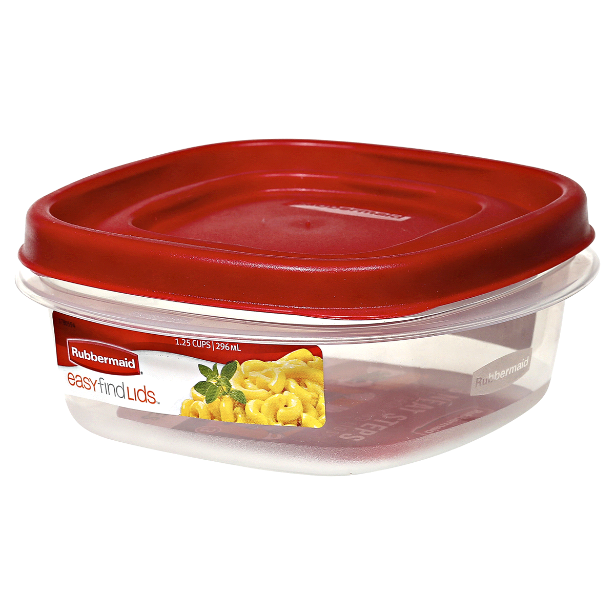 slide 4 of 5, Rubbermaid Easy Find Lids Square Food Storage Container, 1 ct