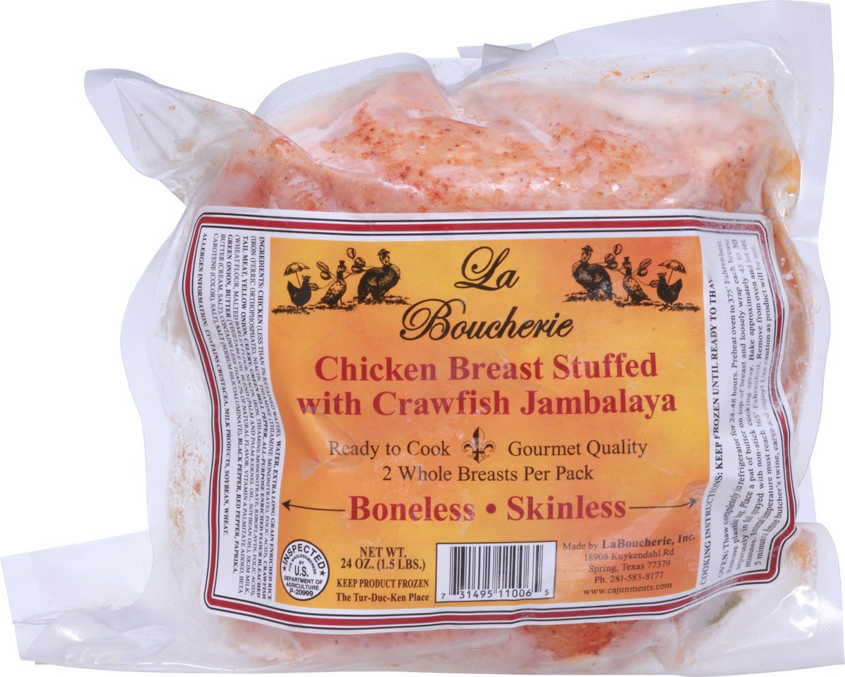 slide 8 of 9, La Boucherie Chicken Breast Stuffed with Crawfish Jambalaya 24 oz, 24 oz