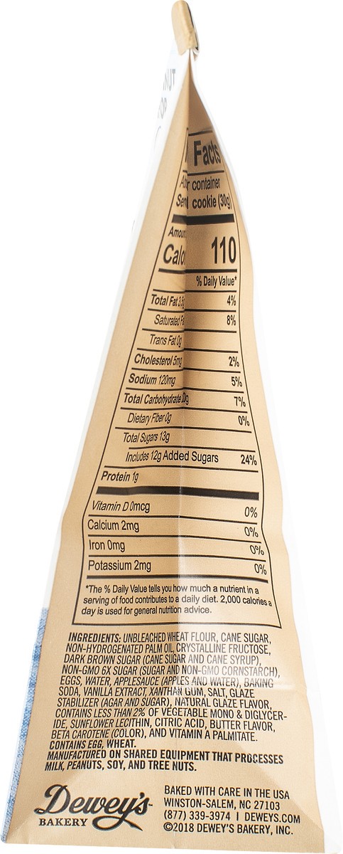 slide 6 of 11, Dewey's Bakery Soft Baked Old Fashioned Glazed Doughnut Cookies 6 oz, 6 oz