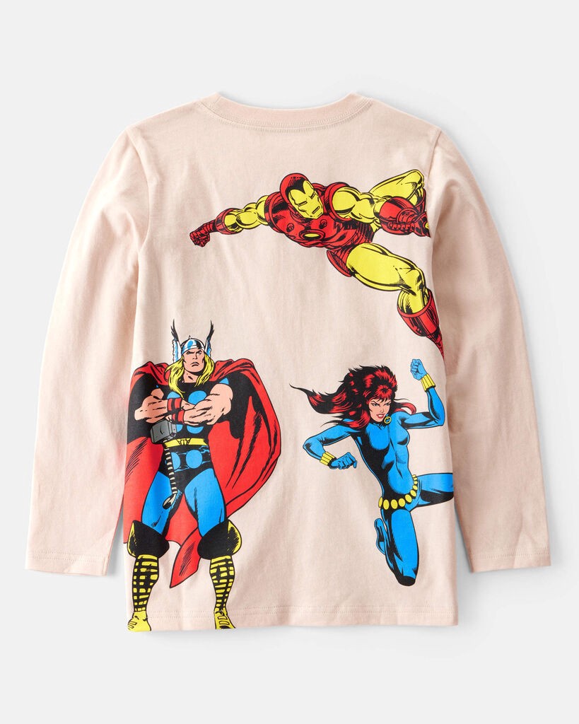 slide 5 of 6, Carter's Boys 3-Pack ©Marvel Print Long-Sleeve Top - Pink/Red Multi 8, 1 ct