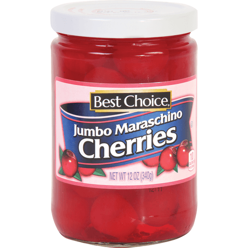 slide 1 of 1, Best Choice Jumbo Maraschino Cherries, 12 oz