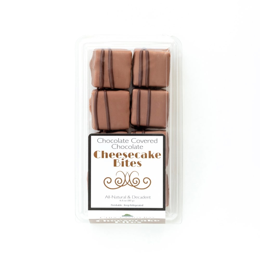 slide 1 of 1, Chuckanut Bay Foods Chocolate Covered Chocolate Cheesecake Bites 8 Count, 6.4 oz