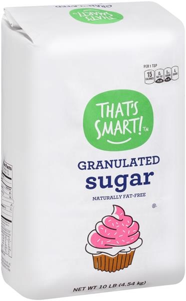 slide 1 of 1, That's Smart! Granulated Sugar, 10 lb