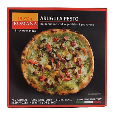 slide 1 of 1, Pizza Romana Arugula Pesto with Balsamic Roasted Vegetables & Provolone, 13 oz