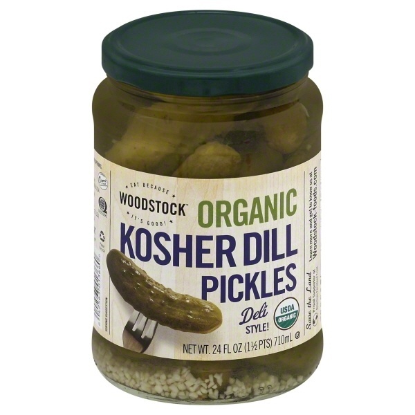 Woodstock Farms Organic Whole Kosher Dill Pickles 24 oz Shipt