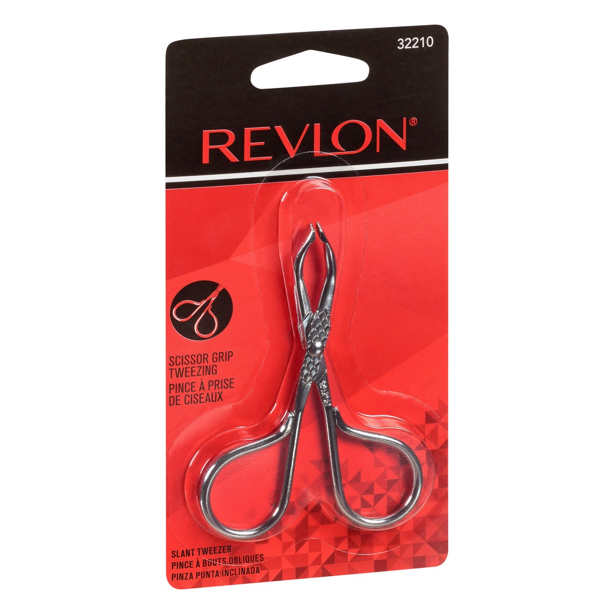 slide 9 of 9, Revlon Scissor Grip Slant Tweezer 1 ea, 1 ct