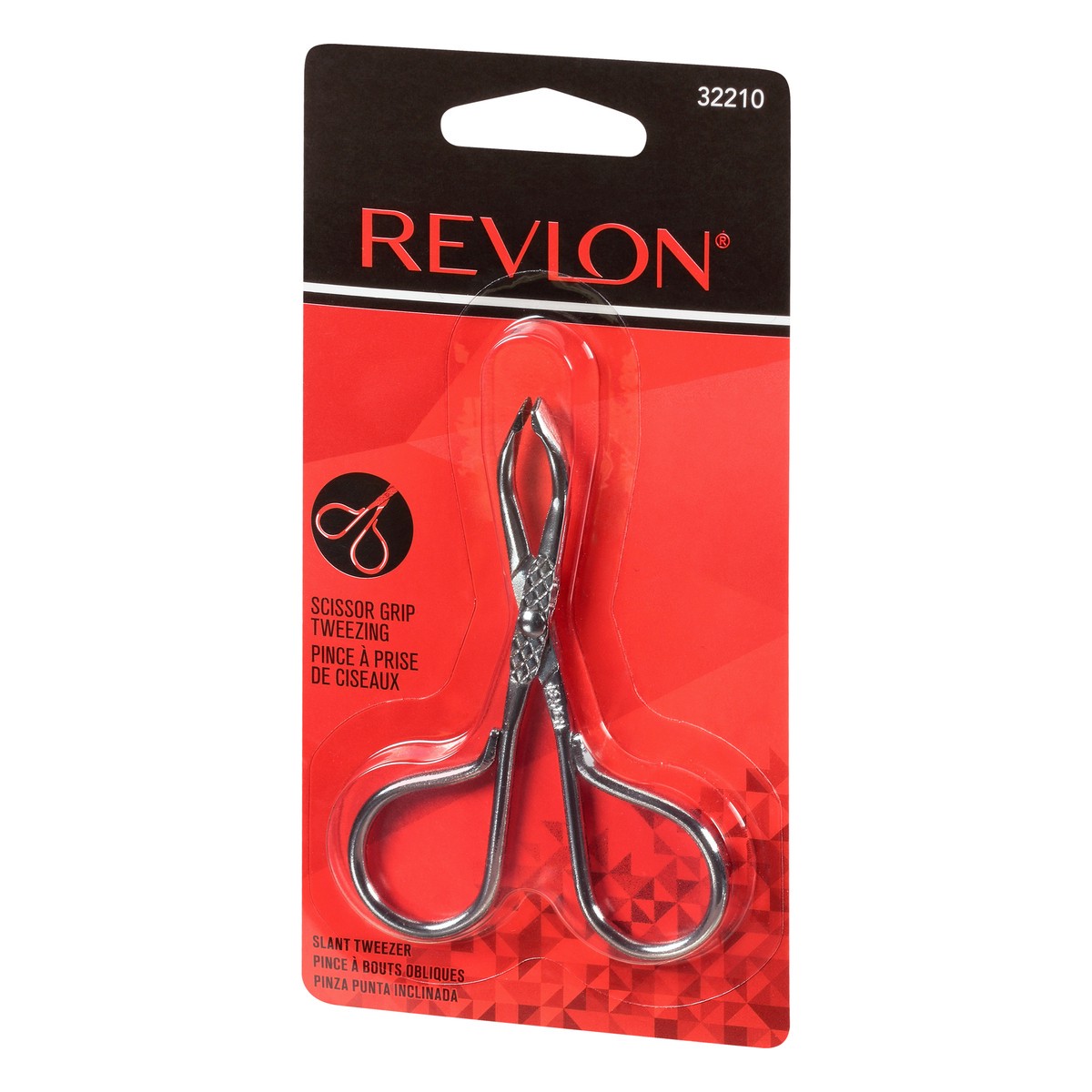 slide 5 of 9, Revlon Scissor Grip Slant Tweezer 1 ea, 1 ct