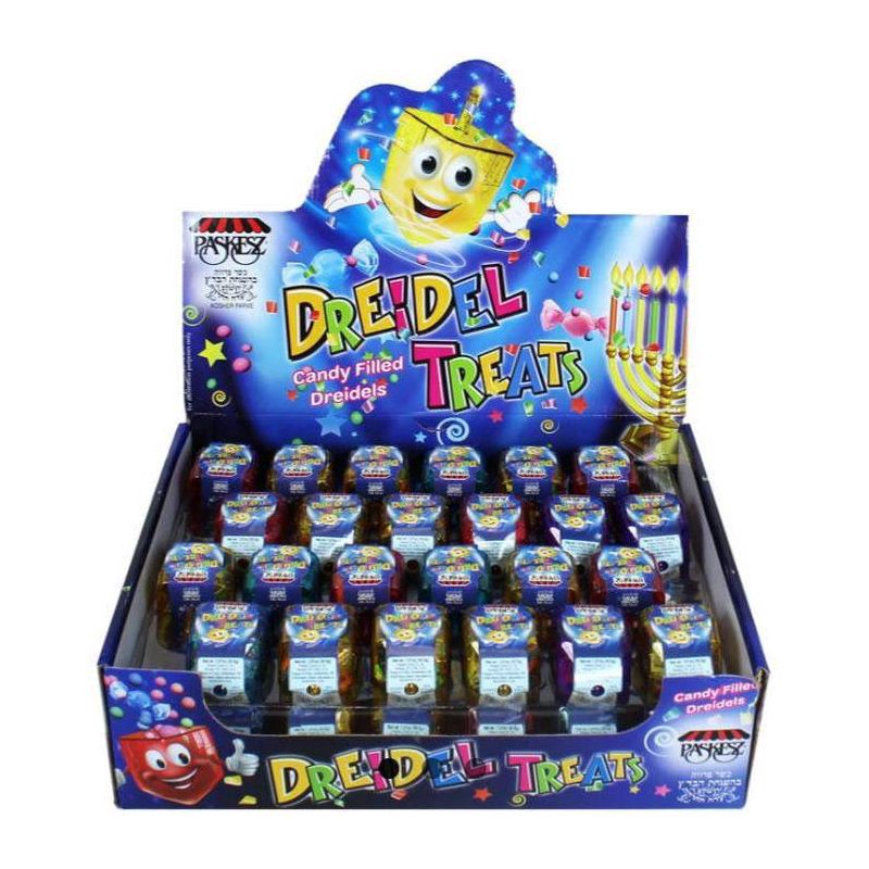 slide 4 of 4, Paskesz Candy Chanukah Dreidel Variety Pack - 1.07oz, 1.07 oz