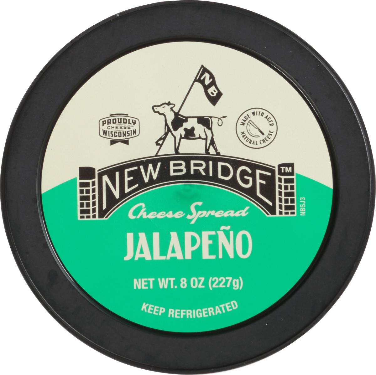 slide 5 of 9, New Bridge Jalapeno Cheese Spread, 8 oz