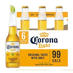 Corona Light Mexican Lager Light Beer 4.0% Abv Bottle - 6-12 Fl. Oz.