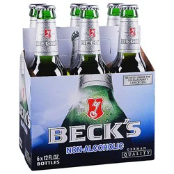 Becks Beer Non-Alcoholic Bottles - 6-12 Fl. Oz.