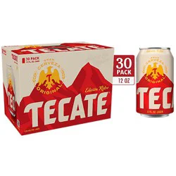 Tecate Original Mexican Lager Beer Cans - 30-12 Fl. Oz.