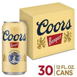 Coors Banquet American Style Lager Beer 5% Abv Cans - 30-12 Fl. Oz.