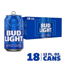 Bud Light American Lager Beer In Cans - 18 - 12 Fl. Oz.