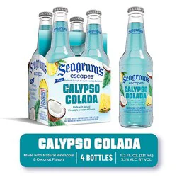 Seagram's Escapes Calypso Colada Bottles - 4-11.2 Oz