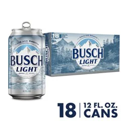 Busch Light American Lager Beer Can - 18 - 12 Fl. Oz.