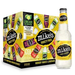 Mikes Hard Beverage Cool Hard Refreshing My Party Picks Variety Pack Bottle - 12-11.2 Fl. Oz.