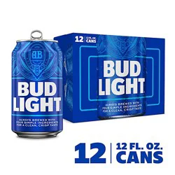 Bud Light American Lager Beer In Cans - 12 - 12 Fl. Oz.