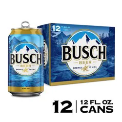 Busch Beer Cans - 12-12 Fl. Oz.