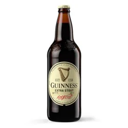 Guinness Extra Stout Beer 5.6% Abv Single Bottle - 22 Oz