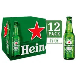 Heineken Original Lager Beer Bottles - 12-12 Fl. Oz.