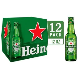 Heineken Original Lager Beer Bottles - 12-12 Fl. Oz.