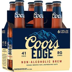 Coors Edge Non- Alcoholic Lager 0.4% Abv Bottles - 6-12 Fl. Oz.