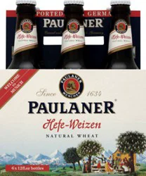 Paulaner Hefe-Weizen Beer Bottles - 6-12 Fl. Oz.