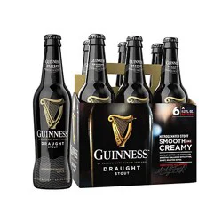 Guinness Draught Stout Beer 4.2% Abv Bottles - 6-11.2 Oz